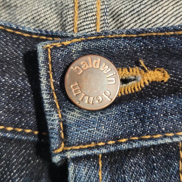 Baldwin Denim The Henley Classic Slim Selvedge Denim Dark Blue Jeans - Size 29 - Picture 6 of 12